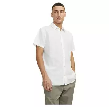 Jack & Jones Summer Linen рубашка с коротким рукавом XS