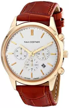 Jack Leman Kevin Costner Model Quartz Chrono Watch White KC-103B [Item]