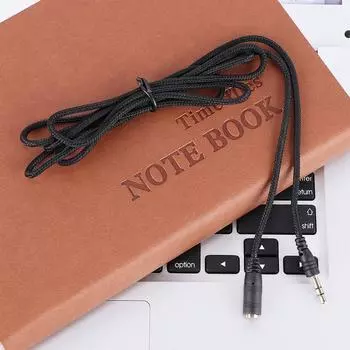 Jack Mp4 1.5M Female To Male 4.9ft Audio Headphones Cable Stereo Extension 3.5mm чёрный