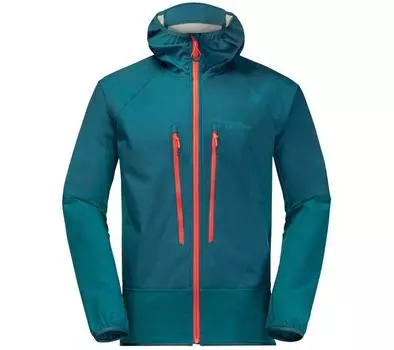 Jack Wolfskin Alpspitze Hoody M — мужская зимняя куртка Softshell синяя 1307371-4133 ОРИГИНАЛ L синий