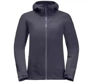 Jack Wolfskin Highest Peak Jacket W - женская куртка-дождевик, непогода, жесткая куртка ОРИГИНАЛ XS серый