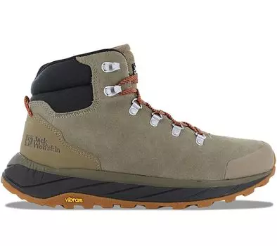 Jack Wolfskin Terraventure Urban Mid M - Мужская уличная обувь Зимние ботинки кожаные коричневые 4053561-5242 ОРИГИНАЛ