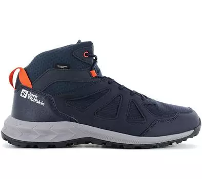 Jack Wolfskin Woodland 2 Texapore Mid M - Мужские походные туфли синие 4051261-1178 ОРИГИНАЛ EU 40.5 UK 7 синий