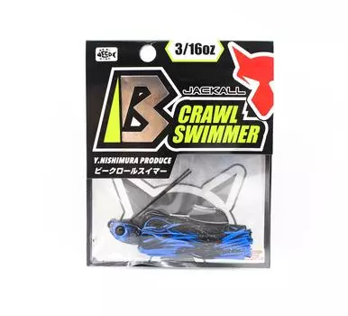 Jackall B Crawl Swimmer, 3/16 унции, черная синяя полоска (1236)