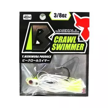 Jackall B Crawl Swimmer 3/8 унции Chart Back Pearl (1335)
