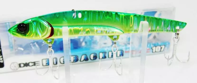 Jackall Big Backer 107 Metal Vibe 27 грамм Тонущая приманка Lime Wav (5440)