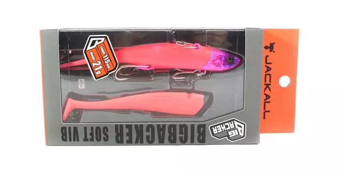 Jackall Big Backer Soft Vib Тонущая приманка 21 грамм Glow Pink (5792)
