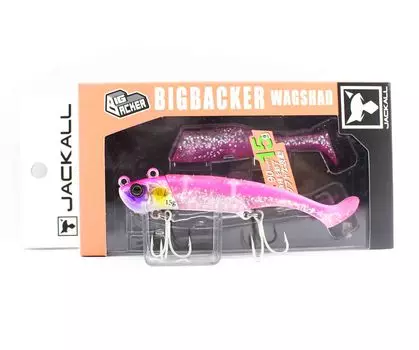 Jackall Big Backer Wagshad 15 грамм тонущая приманка розовая спинка серебро (5365)