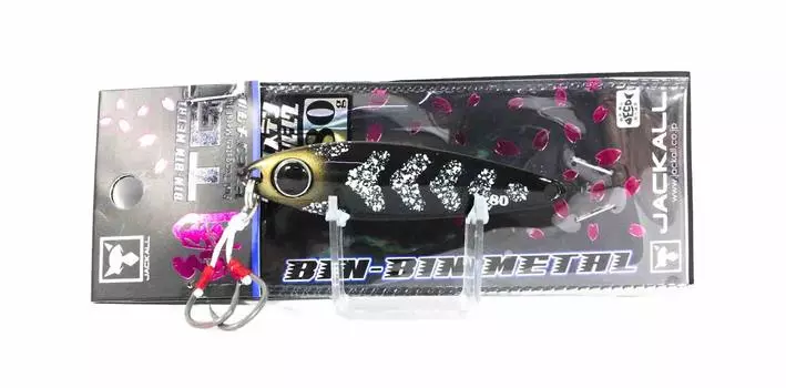 JACKALL Binbin Metal TG 80г Черный кальмар Glow