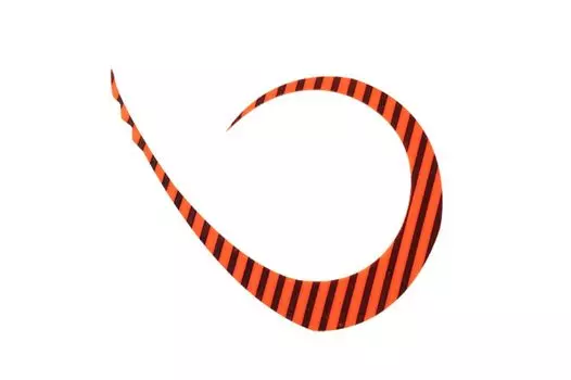 JACKALL Bing Bing Tama Master Curly Strong Ярко-оранжевый Zebra T+Tie