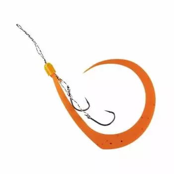 JACKALL Bing Hook Musou Tie Hook Set 2 Hooks Clear Orange