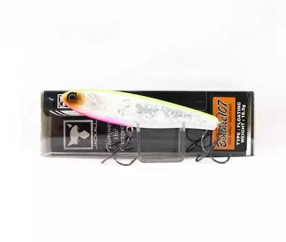 Jackall Bonnie 107 Плавающая приманка Травмированная диаграмма Назад Жемчуг (0685)