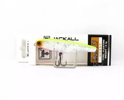 Jackall Bonnie 85 Бесшумная плавающая приманка Травмированная диаграмма Назад Жемчуг (9367)
