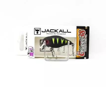 Jackall Chubby 38F Плавающая приманка УФ-мат черный окунь (9497)