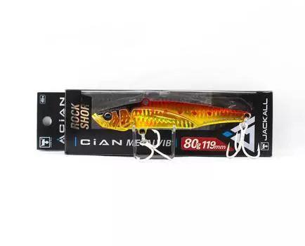 Jackall Cian Metal Vib 80 грамм Тонущая приманка Красно-золотой блеск (0559)