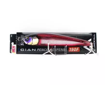 Jackall Cian Pencil Serpens 190F 65 gram Floating Lure Passion Red (6789)