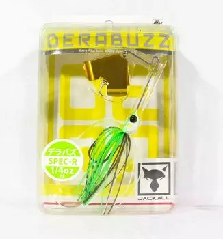 Jackall Derabuzz Spec-R 1/4 унции Buzz Bait Тонущая приманка HM Lime Frog (9404)