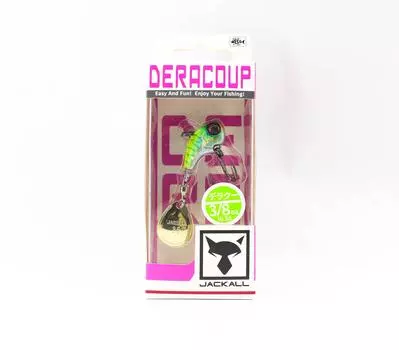 Jackall Deracoup 3/8 унции Тонущая приманка с вращающимся хвостом HL Chart Back Tiger (2932)