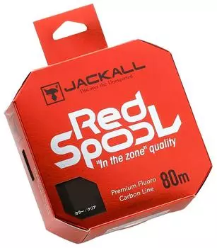 JACKALL Fluoroline Red Spool 80m 20lb