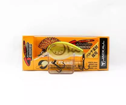 Jackall Geronimo Chico 44 Wood Floating Lure Chart Back Craw (0914)