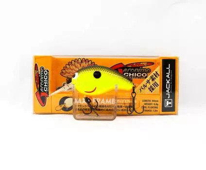 Jackall Geronimo Chico 44 Wood Floating Lure Brown Back Chart (0938)