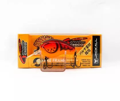 Jackall Geronimo Chico 44 Wood Floating Lure Red Craw (0907)