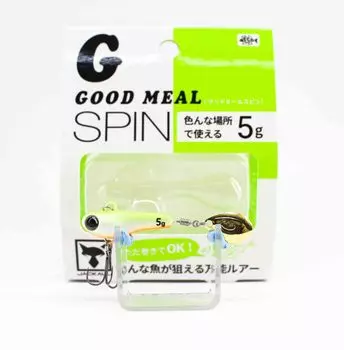 Jackall Good Meal Spin 5 грамм Тонущая приманка Желтая таблица (7339)