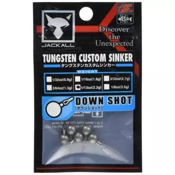 JACKALL грузило JK вольфрамовое грузило Down Shot 2.2g (1/13 унции) 5 кусков