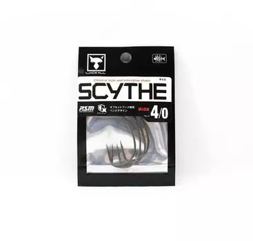 Jackall Hooks Scythe Size 4/0 4/Pack (7495)