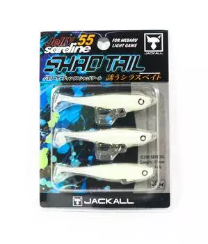 Jackall Jelly Sardine 55 мм Shad Tail Тонущая приманка Full Glow Jelly (3572)