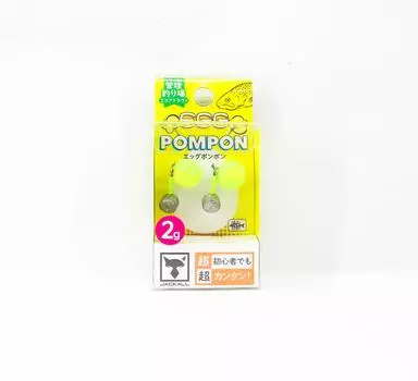 Jackall Jig Head Яйцо Помпон 2 грамма Желтый (5110)