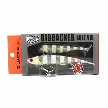 JACKALL Lure Big Backer Soft Vibe 28g Hairtail Glow Stripe.