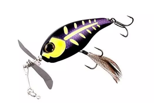 JACKALL lure chop cut black impact bone.