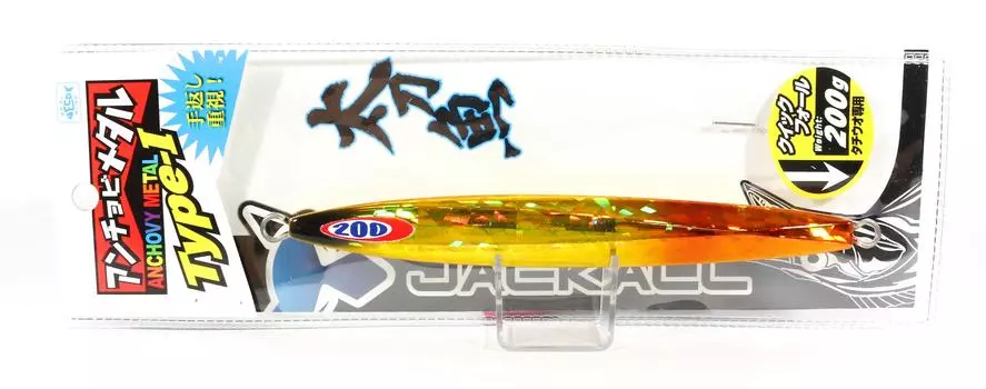 Jackall Metal Jig Анчоус Металл Тип 1 Стандарт 200г Орео (0066)