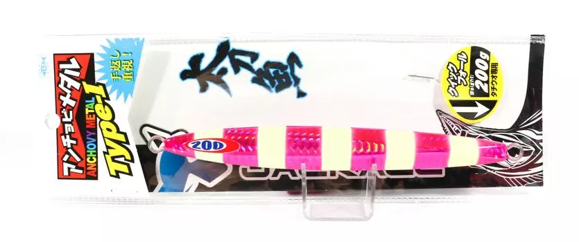 Jackall Metal Jig Анчоус Металл Тип 1 Стандарт 200 грамм Розовое свечение Str (0004)
