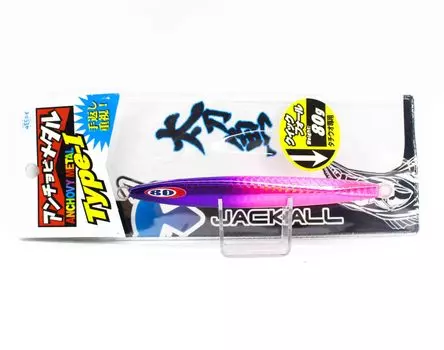 Jackall Metal Jig Анчоус Металл Тип 1 Стандарт 80 грамм Фиолетовый Розовый (1900)