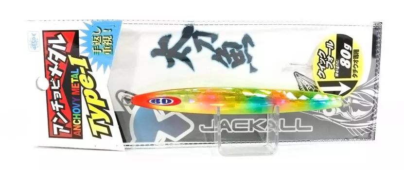 Jackall Metal Jig Анчоус Металл Тип 1 Стандарт 80 грамм Dragon Chart (9640)