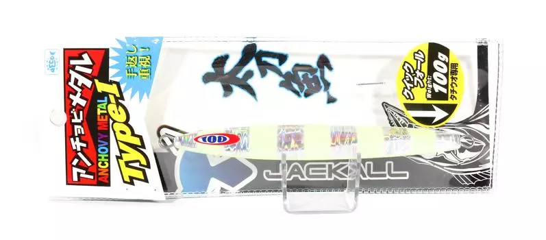 Jackall Metal Jig Анчоус Металлический Тип 1 Стандартная 100 грамм Светящаяся полоса (9688)