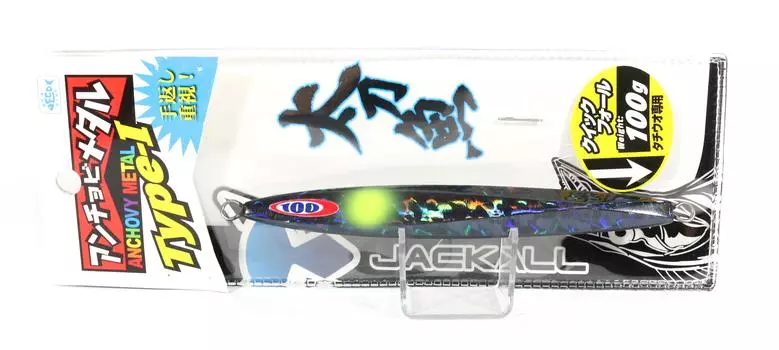 Jackall Metal Jig Анчоусы Металл Тип 1 Стандарт 130 грамм Stealth Черный (9879)