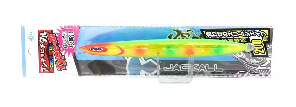Jackall Metal Jig Анчоусы Металл Тип 3 Флаттер 200 г Дракон Таблица(0132)