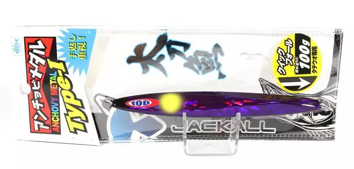 Jackall Metal Jig Anchovy Metal Тип 1 Стандартный 100 грамм Фиолетовый (9725)
