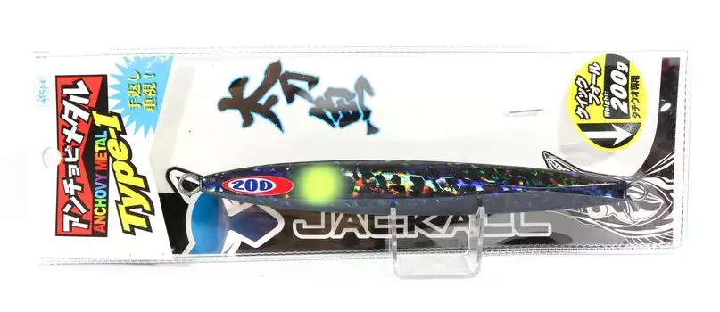 Jackall Metal Jig Anchovy Metal Тип 1 Стандартный 200г Черный (0073)