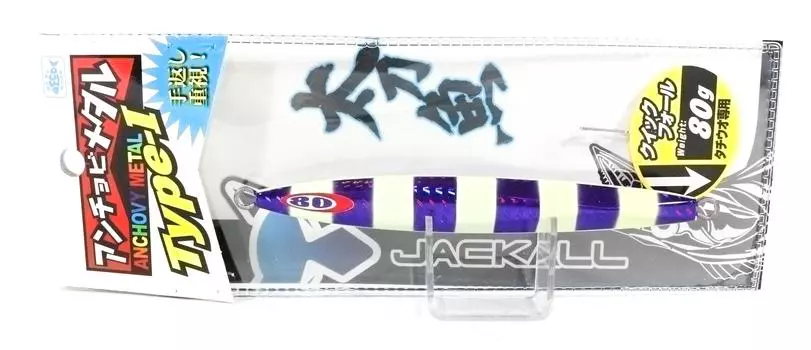 Jackall Metal Jig Anchovy Metal Тип 1 Стандартный 80 грамм PP Glow (9596)