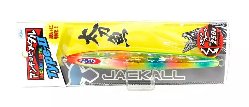 Jackall Metal Jig Anchovy Metal Тип 2 Slow Slide 250 грамм Dragon Chart (5085)