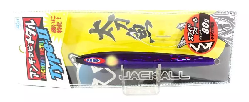 Jackall Metal Jig Anchovy Metal Тип 2 Slow Slide 80 грамм Purp (0127)