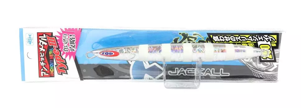 Jackall Metal Jig Anchovy Metal Type 3 Flutter 250 грамм Glow Stripe (0170)