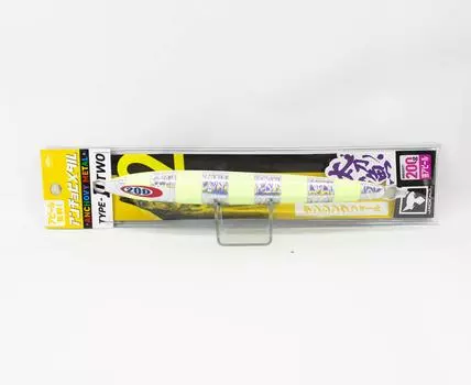 Jackall Metal Jig Anchovy Type 2 Slow Slide 200 grams Glow (0486)