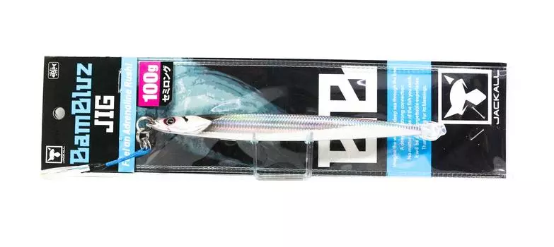 Jackall Metal Jig Bambluz Semi Long 100 грамм Slim Border Silver (3467)