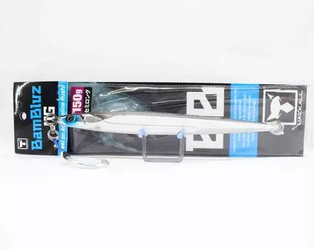 Jackall Metal Jig Bambluz Semi Long 150 грамм Алюминий Серебро (3689)