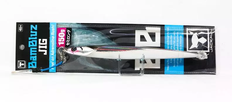 Jackall Metal Jig Bambluz Semi Long 150 грамм Slim Border Silver (3627)